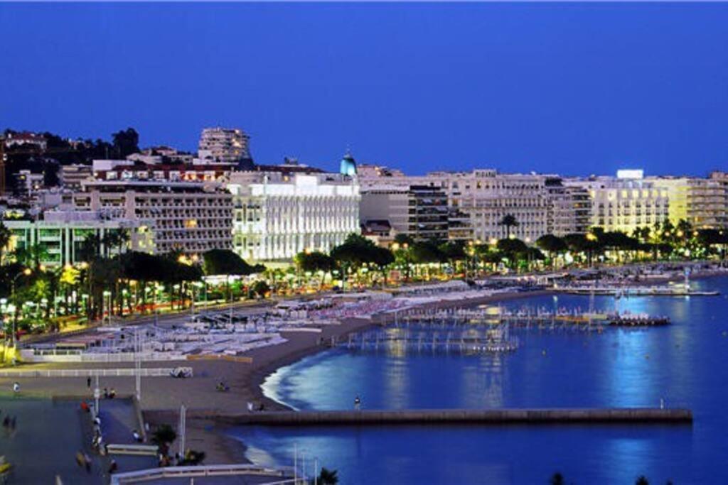 Cannes Palm Beach Parking, Clim, Wifi Plage 2' A Pieds Exterior foto